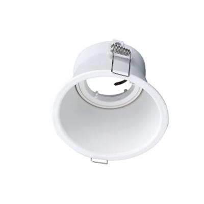 China Modern Round White Silver Black GU10 Spotlight Aluminum Housing Adjust mr16 LED Deep Recessed Downlight Fixture for sale