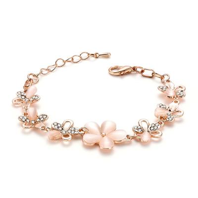 China Hot Fashion Environmentally Friendly Opal Flower Europe and America Style New Wish Selling Bracelet for sale