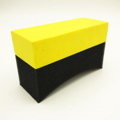 China Car Tire Soft Yellow Foam Cleaning Sponge Foam Car Tire Eva Well Wash Clean Sponge for sale