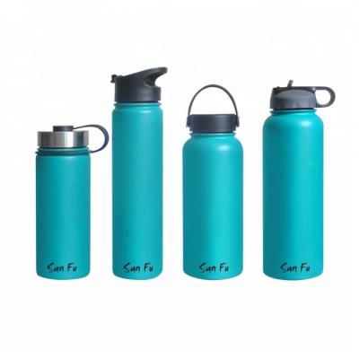 China Viable San Fu 40 oz Stainless Steel Sports Water Bottle with Straw Lid for sale