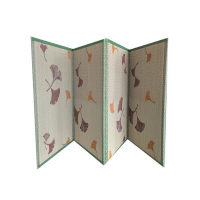 China Folding shoji solid wood and non-woven fabric solid wood screen with 2 colors for sale