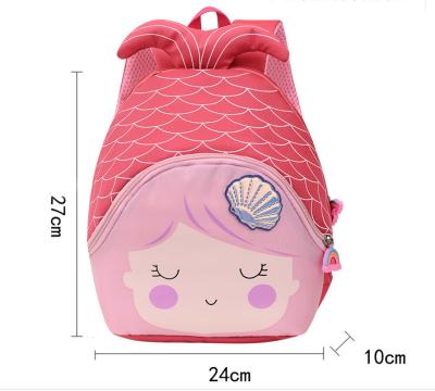 China 3D Cute Mermaid Animal Preschool Bag Waterproof Toddler Kids Waterproof Backpack For Little Girls for sale