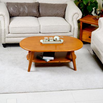 China Retro Oval NC Painting Rubberwood MDF Coffee Tables for sale