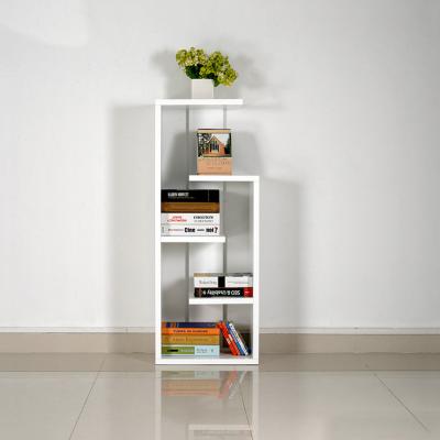 China Wohnzimmer-Weiß 120cm hölzernes Eckbücherregal MDF E1 zu verkaufen