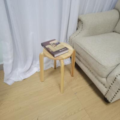 Chine taille de 44cm autour du tabouret pratique en bois en caoutchouc empilable à vendre