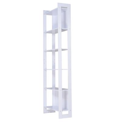 China 190cm Length MDF Board Wooden Vertical Bookshelf 0.038CBM For Living Room for sale