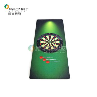 China Anti-Slip Durable Nonwoven Fabric Ruber Backing Game Dart Mat OEM Manufacturer for sale