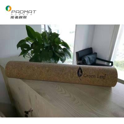 China Natural rubber+cork 100%Eco Natural Rubber Cork Fiber Yoga Mat Organic Hot Factory for sale