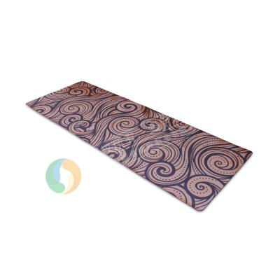 China Eco-friendly new arrival 100% cotton organic cotton yoga mats of natural rubber,Eco printing fabric yoga mat private label,factory sale for sale