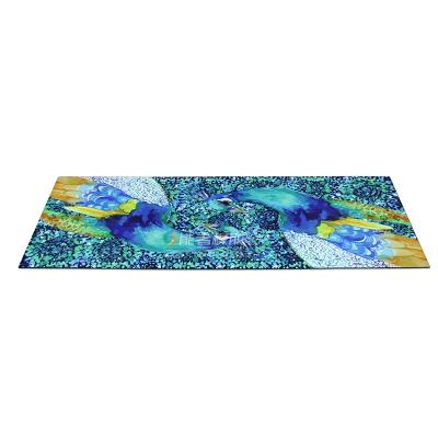 China Anti-slip sublimated yoga mat/vacuum sublimation yoga mat with rubber base for sale