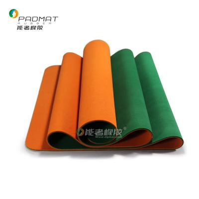 China 4mm Natural Rubber Wet-Grip Yoga Mat / Eco Natural Rubber Anti-Slip Yoga Mat Yoga Accessories for sale