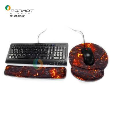 China Pro Keyboard PASSIONATE Office Mouse Pad Laptop Memory Foam Mouse Pad with Wrist Suppor for sale