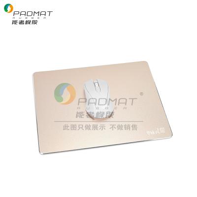 China Custom Logo Aluminum Alloy Mousepads Hard Anti-Slip Rubber Backing Hard Aluminum Mouse Pad for sale