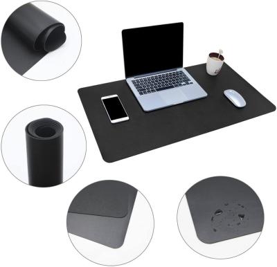 China PASSIONATE Multi-Function Leather Double-Sided Office Protective Desk Large Writing Mat Keyboard Mouse Pad Padmat OEM Factory for sale