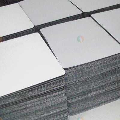 China Anti-Slip Single Color Mouse Pad OEM Sublimation Mouse Pad Natural Rubber White Base for sale