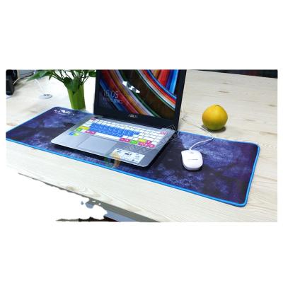 China Custom Printed Anti-Slip XXL Keyboard Desk Mouse Mat/mousepad With Stitching Edge/Large Size Gaming Mousepad for sale