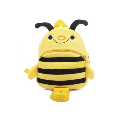 China New Fashion Design Kids Daily Hot Cute Animal Cartoon Selling Lovely School Life Plush Toy Bee Prevent Losing Children Backpack for sale