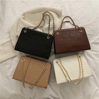 China 2022 Latest Classic Ladies Waterproof Luxury Chain Leather Designers Shoulder Handbags Women Fashion Messenger Tote Hand Bags for sale