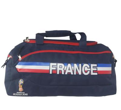 China 600D POLYESTER NATIONAL W/PVC SUPPORTING Travel Sports Football Team Gym Duffel Bag for sale