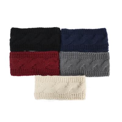 China European and American style new and American style manufacturing winter fashion custom made hot women's knitted headband for sale