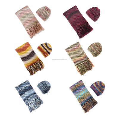 China L152xW22cm or 2021 custom design wholesale new fahion pom pom winter women hat shawl coloful warm scarf for sale