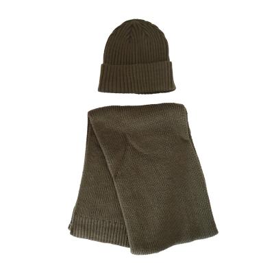 China Long Man Winter Autumn Spring Making Basically Customized New Design Fashionable Acrylic Knit Hat Beanies And Scarf Set for sale