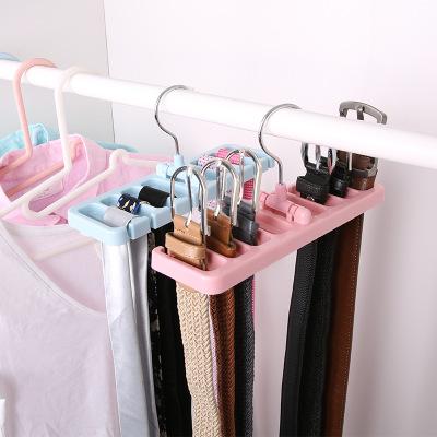 China Multifunctional Stored 8 Hole Belt Hanger Japanese Style Belt Link Creative Storage Holder for sale