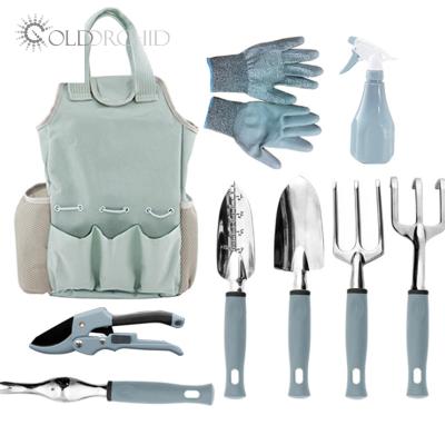 China Garden Bag Tool Kit Garden 9 Pieces Garden Shovel Multifunctional Garden Tools Wholesale for sale