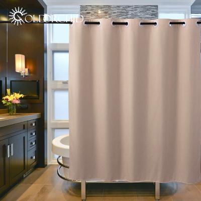 China Sustainable Hot Sale Hookless Shower Curtain For Bathroom Decoration Bathroom Curtains Shower for sale