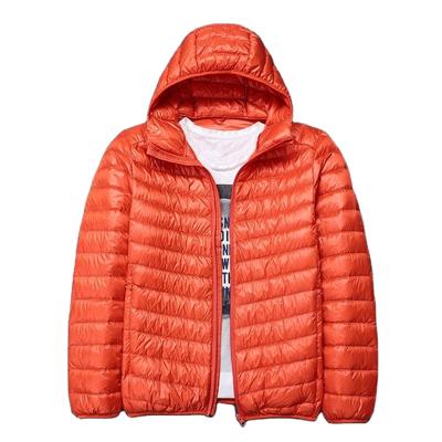 China Waterproof Hot Selling Men's Packable Down Jacket Winter Hooded Lightweight Coat for sale