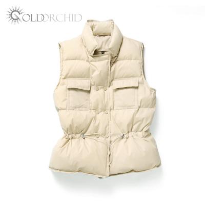 China Women's Viable Warm Stripper Jacket Winter Sales Sleeveless Vest Down Vest Down Vest Light Weight for sale