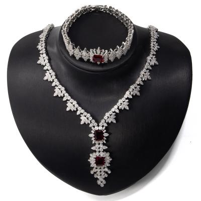 China CLASSIC Diamond Gold Ice Earring Necklace Jewelry Set Free Shipping for sale