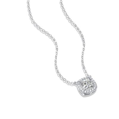 China CLASSIC Charm of Sterling Diamond Pendant Necklace Silver 925 for sale