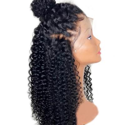 China Malaysian Direct Factory Price 100% Remy Hair Kinky Curly Lace Closure Wig 4*4 Curly Unprocessed Virgin Hair Virgin Hair Wig for sale