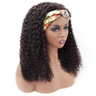 China Wholesale curly curl headband wig hair for black women,remy hair headband wig,curly headband ponytail hair wig for sale