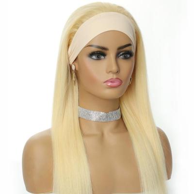 China Factory Wholesale Straight Remy Human Hair Wigs For Colored Women Attract Depuy Synthes Anspach Straight Headband Romance Wig for sale