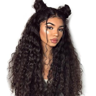 China Factory Price 100% Natural Unprocessed Virgin Hair Wigs Remy Human Hair Wigs Transparent Lacefront Deep Wave Short Hair for sale