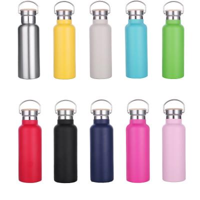 China Large Mouth PORTABLE Double-wall Thermal Flask , Stainless Steel Water Bottle Thermos Vacuum Flask Outdoor Sports Bottle With Lid for sale