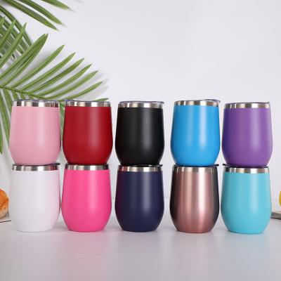 China 12 oz Wine Travel Thermos Gifts Wine Stealless Stealless Wall Insulated Mug Double Tumbler Mugs for sale