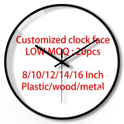 China Promotional LUMINOVA Manufacturers 10 Inch Battery Operated Gift Around Cheap Plastic Quartz Wall Clock Custom Home Decor for sale