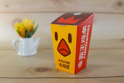 China El Takeaway del pollo frito del papel encajona tamaño disponible amistoso de la categoría alimenticia de ECO diverso en venta