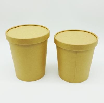 China Various Logo Biodegradable Paper Bowls , Disposable Paper Soup Bowls ECO for sale