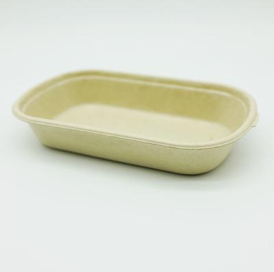 China Disposable Paper Pulp Box Sustainable Compostable Liquid Food Safe Stable for sale