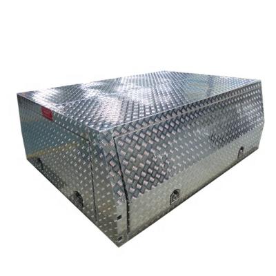 China Waterproof Dustprooof Ute Canopy Aluminum Truck Tool Shockproof Box With Jack Legs for sale