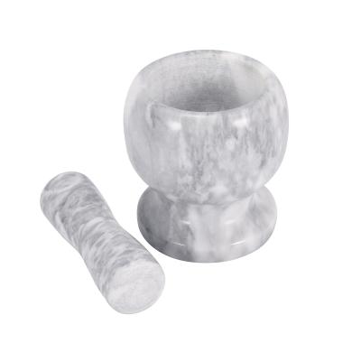 China Modern Stone Kitchen Spice Garlic Home Interior Set Spice Intravenous Marble Mortar for sale