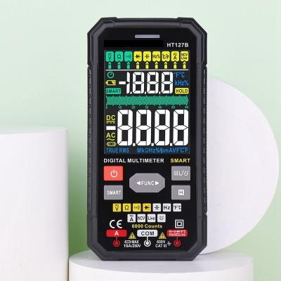 China HT127B Digital Auto-ranging Multimeter OEM&ODM Multimetro Capacitor Volt Meter Ohmmeter Tester HT-127B for sale