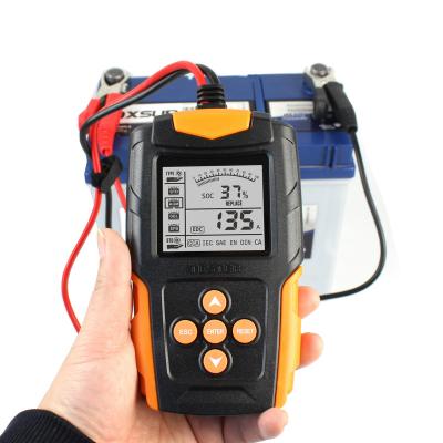 China 12V 24Voltage Lead Acid Battery Tester Lead Acid Battery Tester with LCD Display for Car Truck Motorcycle SUV Boat Portable Battery Analyzer for sale