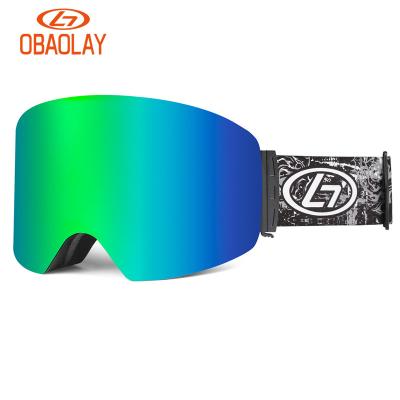 China Cheap Price Ski Goggles High Hardness Double Lens Snow Anti Fog Sports Eyewear google Mirrored Ski Goggles for sale