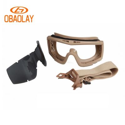 China Light Dust Custom Military Tactical Interchangeable Army Glasses Eyewear Glasses Motorcycle Glasses Military Shooting Glasses for sale