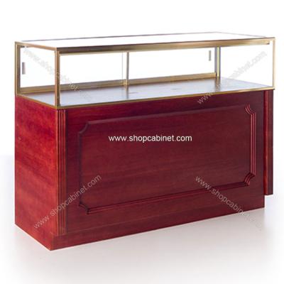 China Shop display counter glass cabinet for jewelry for sale